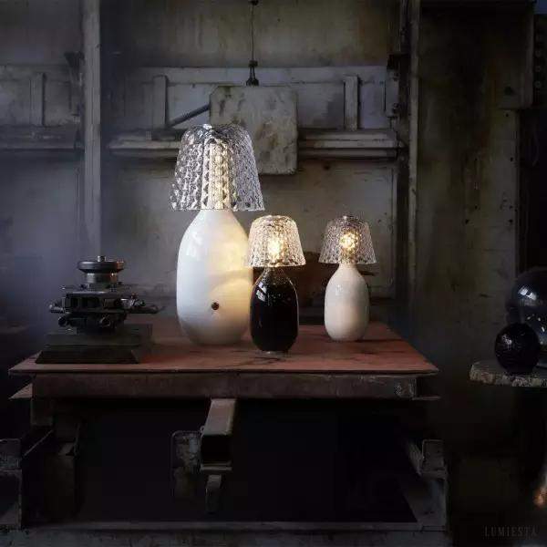 Lampa stołowa Candy Light z kryształowym kloszem elegancka