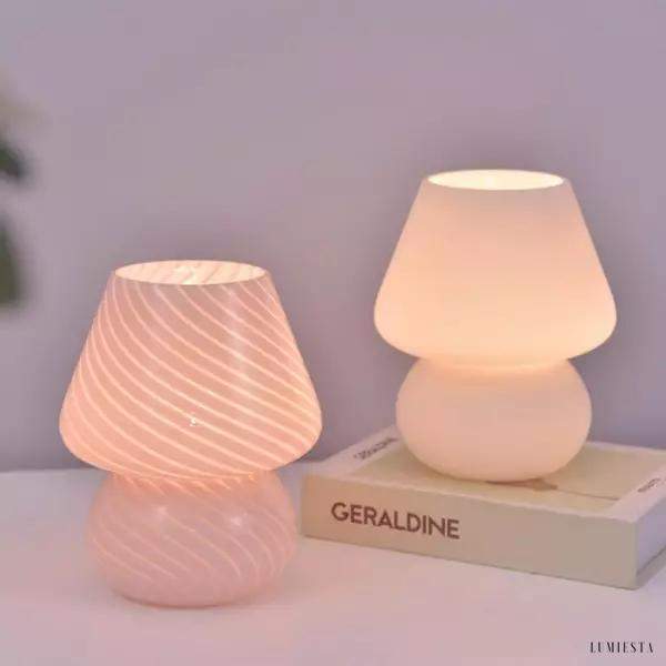 Lampa stołowa w kształcie grzyba w stylu nordyckim