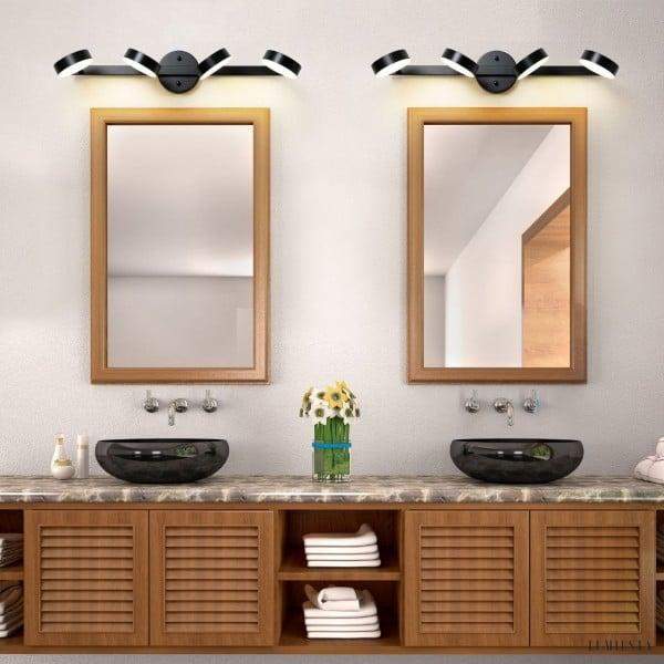 Nowoczesna lampa ścienna z regulowanymi okrągłymi kloszami