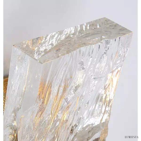 Lampa ścienna kryształowa Ice Crystal w stylu retro