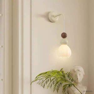 Lampa ścienna w stylu francuskim kula lodowa kolorowa