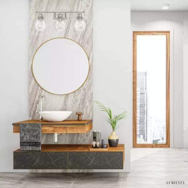 image_3-615.jpg Nowoczesna lampa ścienna metalowa z trzema szklanymi kloszami