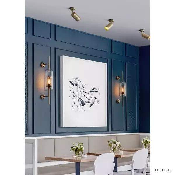 Lampa Ścienna Chiswick Glass Stylowa Szklana Kapsułka