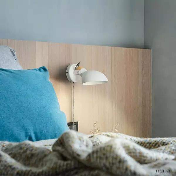 Nowoczesna rotacyjna lampa ścienna Aisilan do sypialni