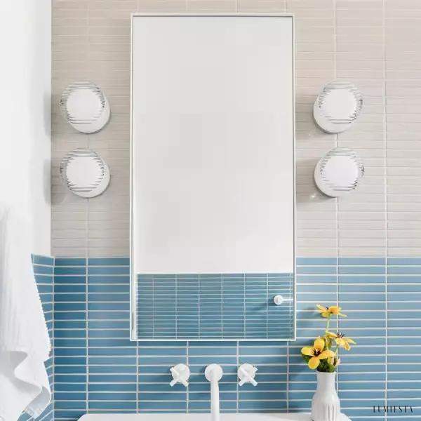 Nowoczesna lampa ścienna sufitowa Crisp z falistym wzorem