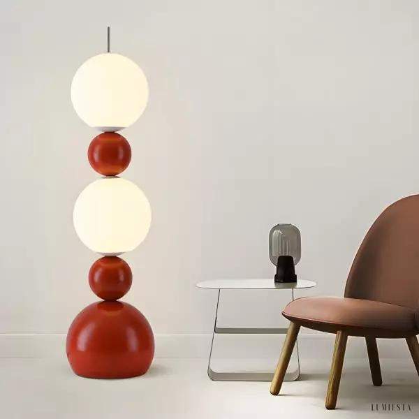 Nowoczesna minimalistyczna lampa podłogowa Molecular Ball