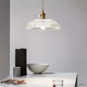 image_3-89.jpg Żebrowana lampa wisząca w stylu retro z mosiężnym kloszem