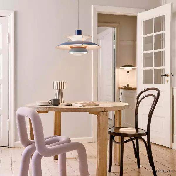 Skandynawska metalowa lampa wisząca wielowarstwowa