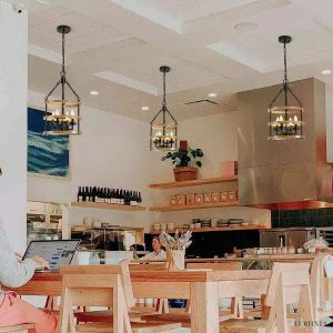 Ross - Lampa wisząca metalowa koło wozu w stylu wiejskim