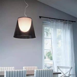 Lampa wisząca Tabi z półprzezroczystym kloszem LED