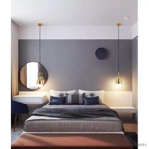 Lampa wisząca Niku złoty metalowy żyrandol szklany klosz