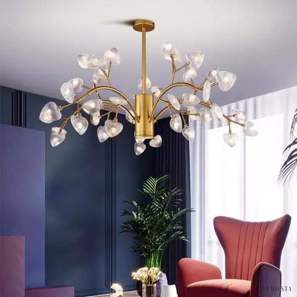 Lampa wisząca HEART w kształcie serca z metalowymi ramionami