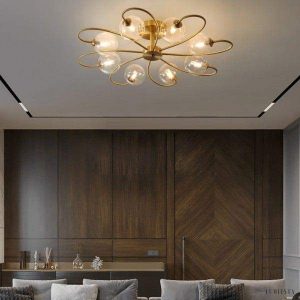 Lampa sufitowa BLOOM w stylu nordyckim z metalowymi kulami