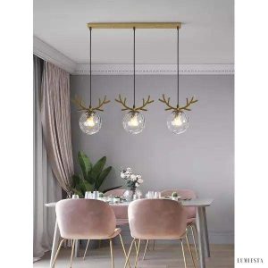 Lampa sufitowa Nordic z trzema kulami w stylu skandynawskim