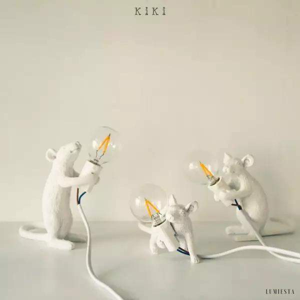 Lampka biurkowa myszka w stylu nowoczesnym z delikatnym światłem