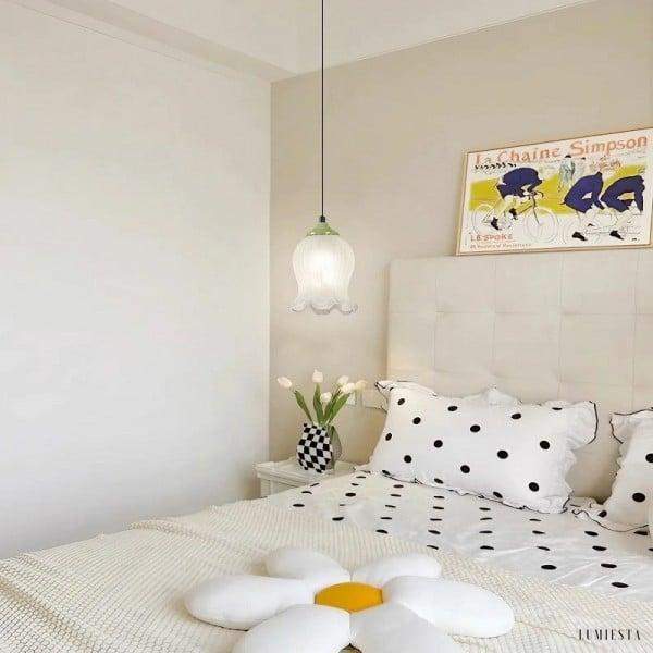 Szklana Lampa Wisząca Flower Bud w Kształcie Kwiatu