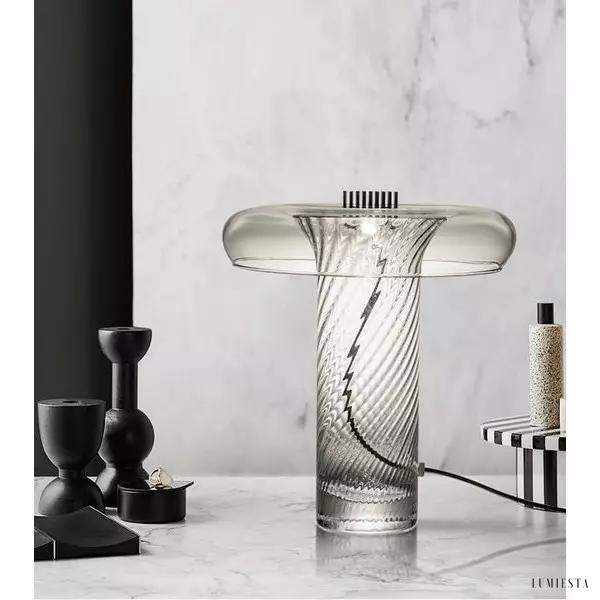 Lampa stołowa Stellar szklana z nowoczesną technologią LED