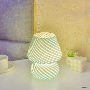 Lampa stołowa w kształcie grzyba w stylu nordyckim