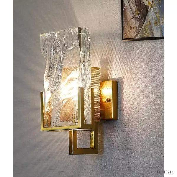 Lampa ścienna kryształowa Ice Crystal w stylu retro