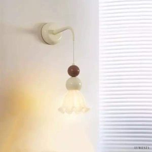 Lampa ścienna w stylu francuskim kula lodowa kolorowa