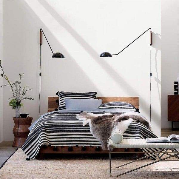 Lampa ścienna Swing Dome w nowoczesnym stylu minimalistycznym