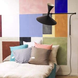 Lampa ścienna Lampe De Marseille stylowa aluminiowa ściemniacz