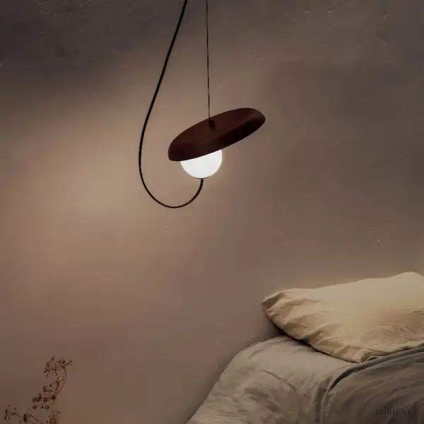 Lampa wisząca Milan Wire nowoczesny design z drutu i szkła