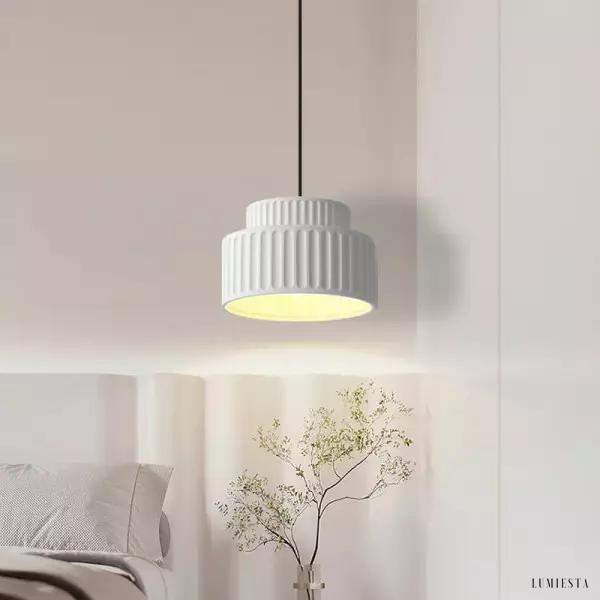 Lampy wiszące Nordic Resin Bowl w stylu skandynawskim