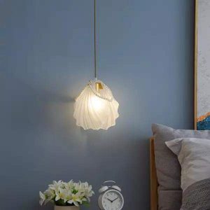 Nowoczesna lampa wisząca muszla Seashell Pearl do salonu