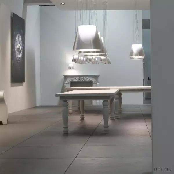 Lampa wisząca Tabi z półprzezroczystym kloszem LED