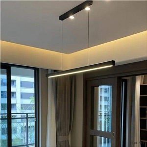 Lampa wisząca LED metalowa pozioma industrialna 60 80 100 120 cm