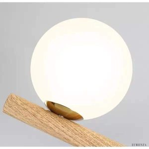 Lampa wisząca minimalistyczna z szklanymi kulami 6-bulbowa
