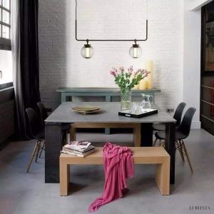 Nowoczesna lampa wisząca BAI w stylu chińskim z szkła