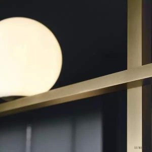 Lampa sufitowa Mondrian z geometrycznym designem i szkłem