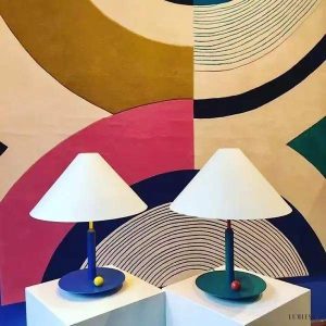 Lampka biurkowa Little Eliah okrągła elegancka design LED