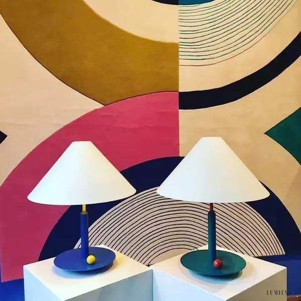 Lampka biurkowa Little Eliah okrągła elegancka design LED