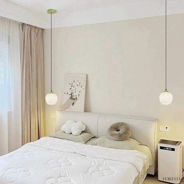 Szklana Lampa Wisząca Flower Bud w Kształcie Kwiatu