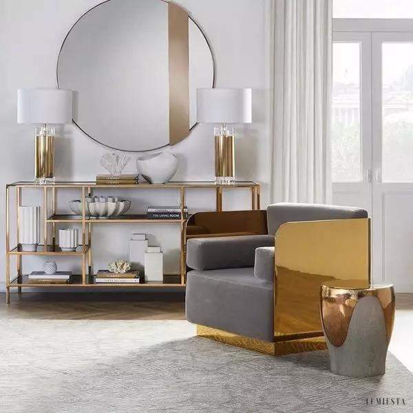 Lampa stołowa Parker w stylu nowoczesnym z białym kloszem