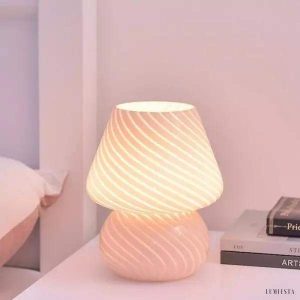 Lampa stołowa w kształcie grzyba w stylu nordyckim