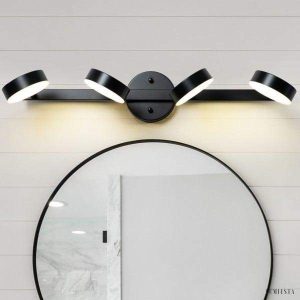 Nowoczesna lampa ścienna z regulowanymi okrągłymi kloszami