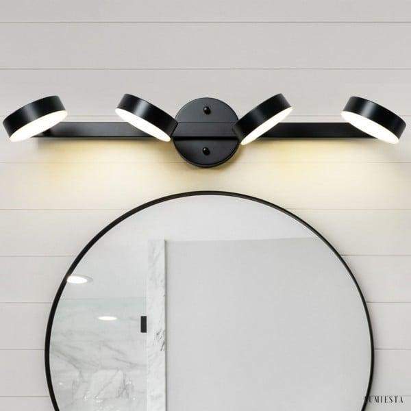 Nowoczesna lampa ścienna z regulowanymi okrągłymi kloszami