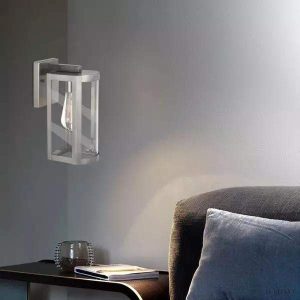 Lampka ścienna zewnętrzna stal nierdzewna klasyczny styl