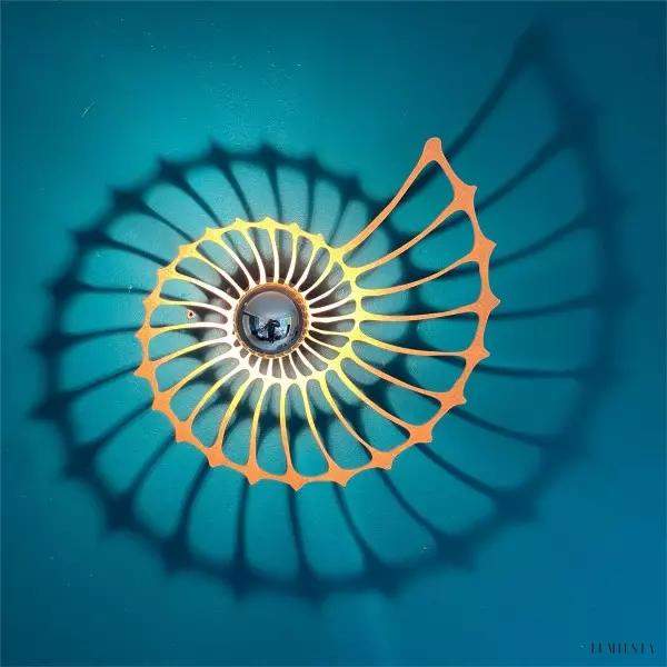 Lampka ścienna LED Nautilus w stylu nowoczesnym 50 cm