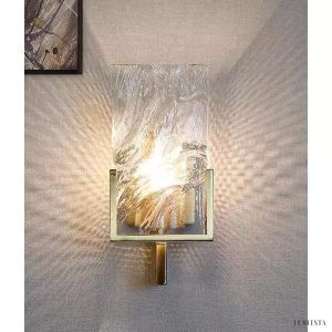 Lampa ścienna kryształowa Ice Crystal w stylu retro