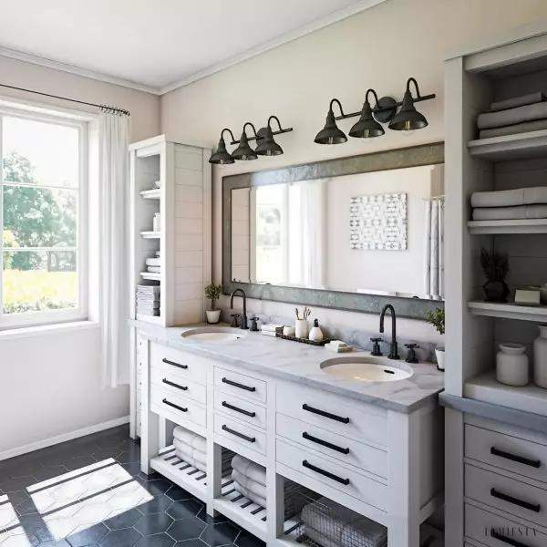 Lampy ścienne trzy punkty czarna metalowa lampa przemysłowa