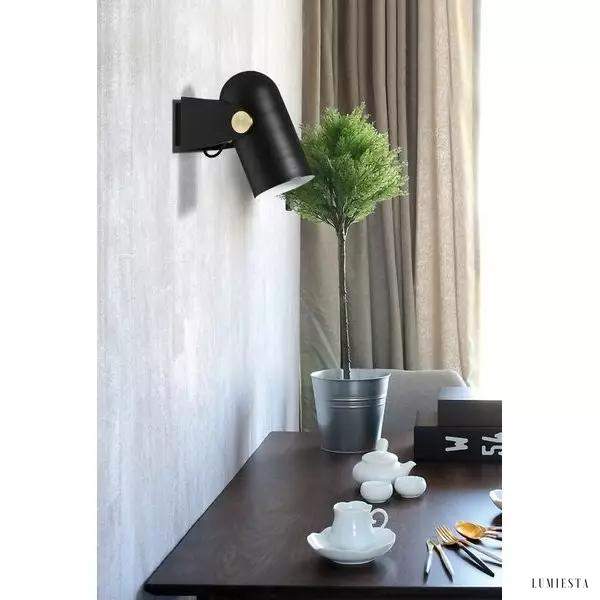 image_5-611.jpg Lampa ścienna Carronade w stylu nowoczesnym czarna z mosiężnym akcentem