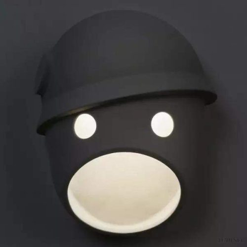 Lampka ścienna Party ceramiczna w kształcie twarzy