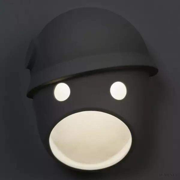 Lampka ścienna Party ceramiczna w kształcie twarzy