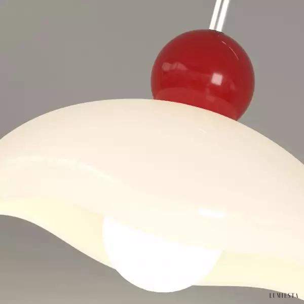 Lampa ścienna z ruchomym ramieniem w kolorze kremowym