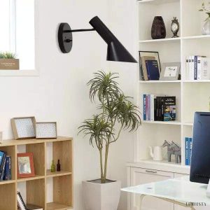 Lampa ścienna metalowa asymetryczna styl skandynawski